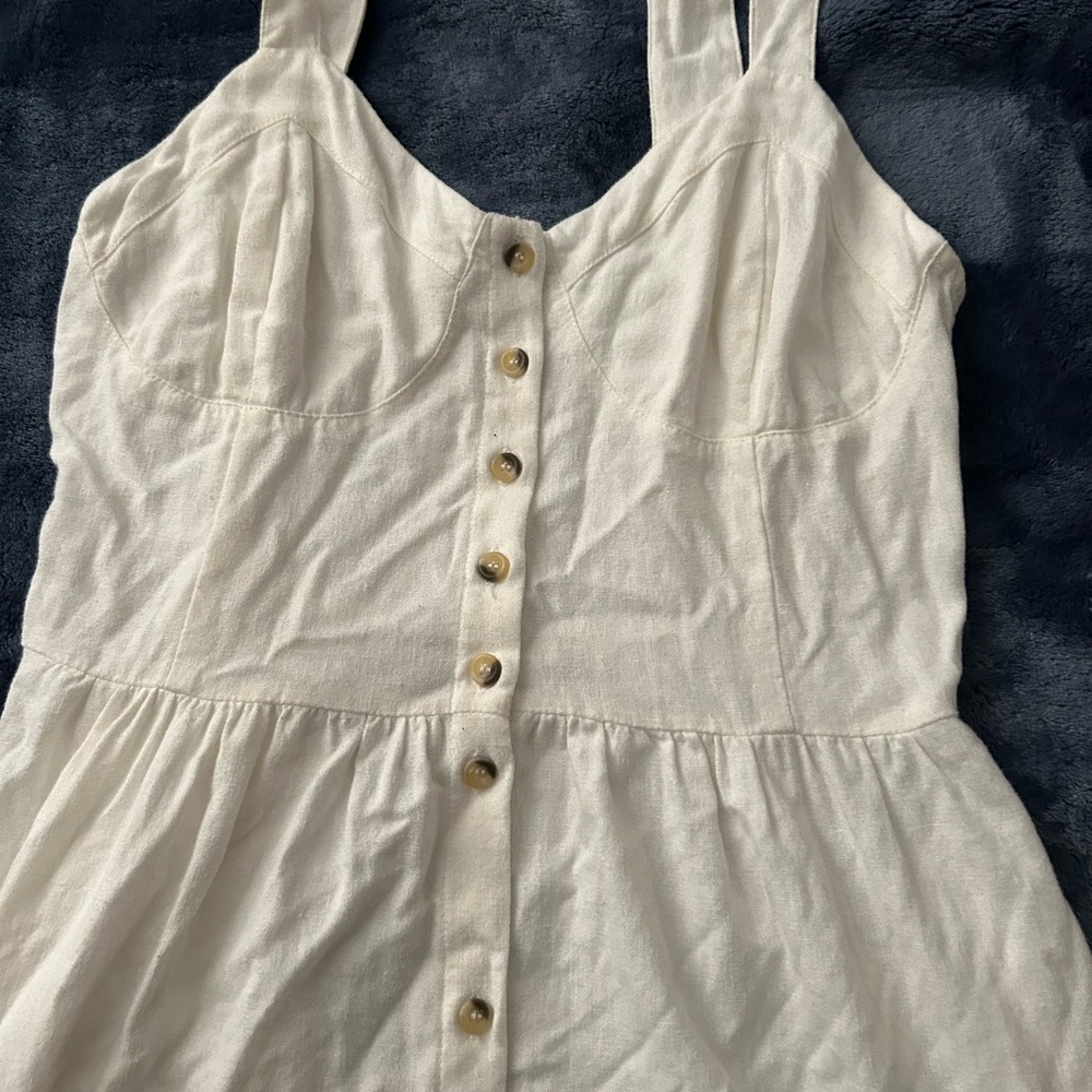 Rolla's Cream Button-Up Top